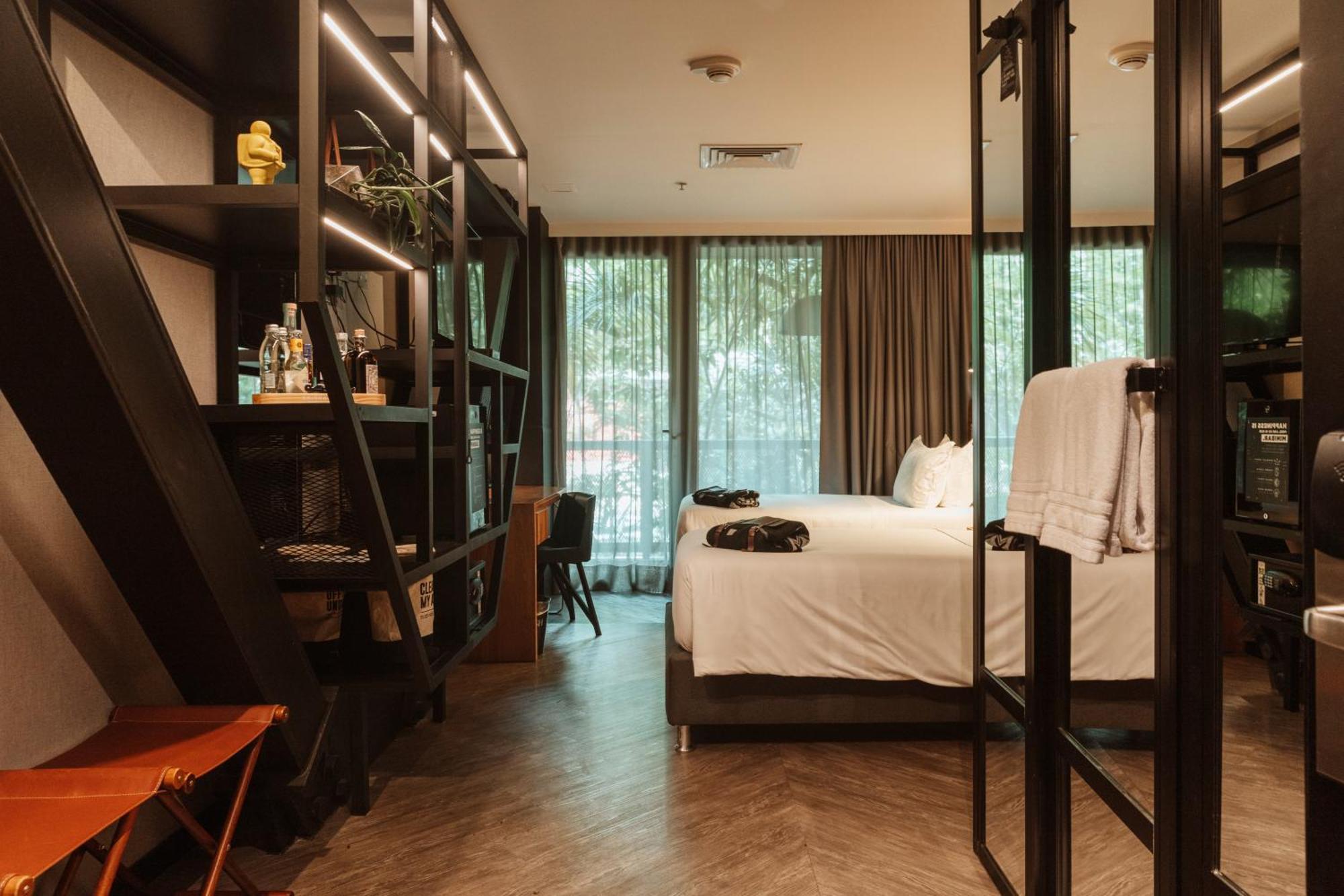 The Click Clack Hotel Medellín Exteriér fotografie A room at the hotel