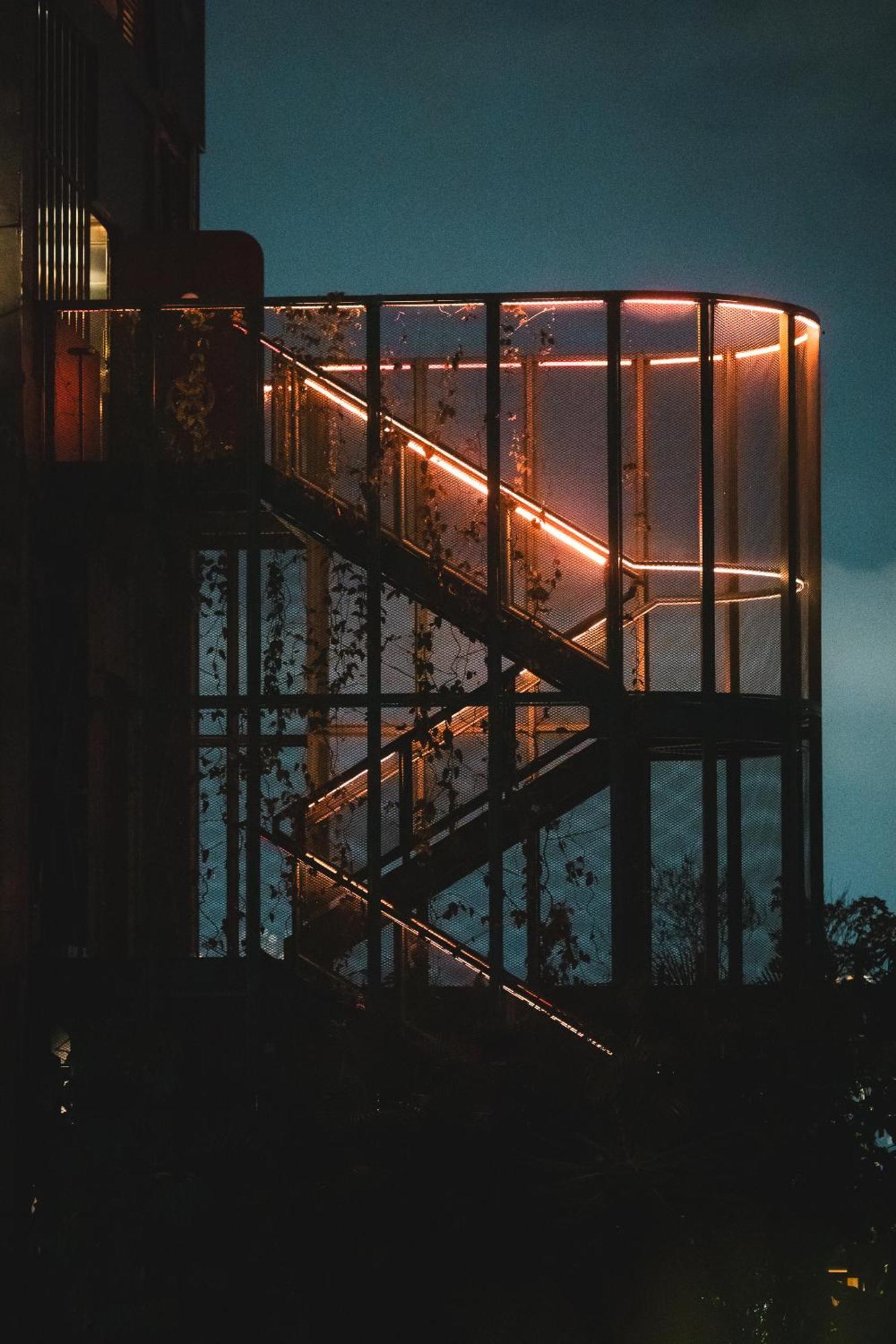 The Click Clack Hotel Medellín Exteriér fotografie The staircase at the top of the observation tower